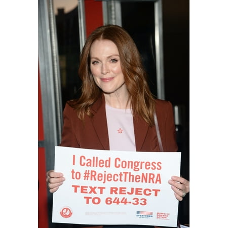 Julianne Moore At The Press Conference For Everytown For Gun Safety Launch #Rejectthenra Campaign The Standard High Line New York Ny October 18 2017 Photo By Eli WinstonEverett Collection (Best Way To Photograph Guns)