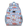 thumbnail image 1 of Cartoon Car Toddler Backpack Adjustable Padded Straps Chest Buckle Water-Resistant Durable School Backpack, 1 of 5