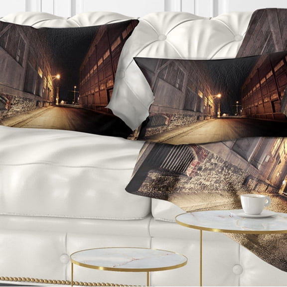 Designart 12" x 20" Multi-color Polyester Throw Pillow