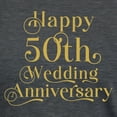 thumbnail image 3 of CafePress - 50Th Wedding Anniversary Gold Retro Typography T Shirt - Womens Tri-blend T-Shirt, 3 of 4