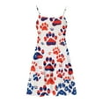 thumbnail image 5 of FamilyThread FamilyThread Girls Summer 4th Of July Dresses with Ruffle Short Sleeve Casual A-Line Swing Twirly School Sundress For 5-14Y, 5 of 7