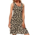 thumbnail image 2 of SMihono Robe d'Été Grande Taille pour Femmes 2023 Mode Décontractée Imprimée Sans Manches Col Rond, 2 of 6