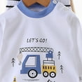 thumbnail image 4 of Xudanell Baby Boy Coming Home Outfit Long Sleeve Vibrant Pajamas Set 3-6 Month Boy Clothes Dropped Shoulders Homewear, 4 of 4