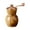 4Inch, variant on sunsanly Manual Pepper Grinder Modern Hand-Cranked Grinder with Acacia Wood Body Metal Handle Ceramic Blades Retro Salt Mill for Kitchen