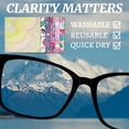 thumbnail image 4 of 6 Packs Thickened Glasses Cleaning Cloth Pink Bowknot Heart Design Microfiber Cleaning Cloth Multi-Colored Eyeglass Cleaning Cloths Soft Wipes, 4 of 9