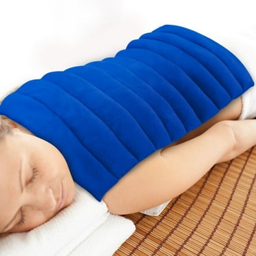 ComfortCloud XL Heating Pad for Neck and Shoulders and Back, Microwave Heating Pad Microwavable, Natural Moist Heat Therapy Pad with Washable Cover, 1 Piece, 22" X 13", Blue