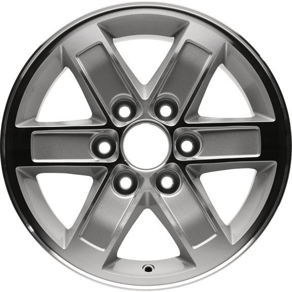Remanufactured Machined and Painted Silver Aluminum Wheel 17 x 7.5 9595455 fits 2007-2013 GMC Sierra 1500