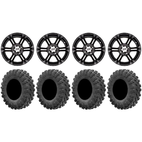 ITP SS212 14" Wheels Black 32" MotoRavage Tires Can-Am Commander Maverick Renegade Outlander Defender