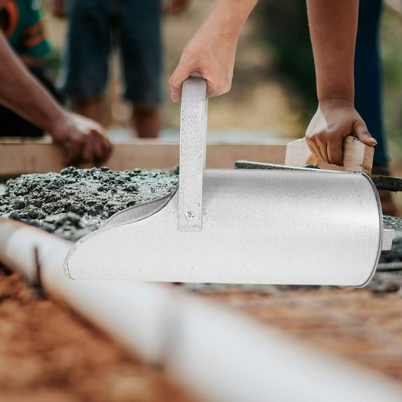 Niceauty Portable Silver Concrete Funnel for Secondary Pouring Construction