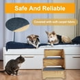 thumbnail image 5 of Dog Stairs for Small Dogs 13.78x10.24x13.78 Inches 3 Tiers Pet Steps Non Slip Puppy Stairs Covered with Carpeted Fabric Sleek Pet Stairs for Sofa Low Bed Couch Small to Large Pets, 5 of 7
