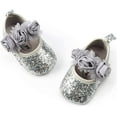 thumbnail image 5 of Infant Baby Girls Mary Jane Shoes Soft Sole Ballet Slippers Bow Princess Newborn Dress Wedding Flat Shoes, 5 of 6