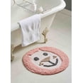 thumbnail image 2 of Chesapeake Leonie Child's Rose Cloud Bath Mat (24"round), 2 of 2