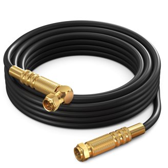 PHAT SATELLITE INTL 125ft RG11 Direct Burial Coaxial Cable - 14AWG, Gel Coated, Made In USA, For Satellite/Internet