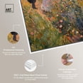 thumbnail image 3 of Art Remedy A Stroll Through The Flowers Framed Impressionism 1 Piece Canvas Wall Art/Monet And Van Gogh Inspired Art, 11" x 16", White Frame C95, 3 of 3