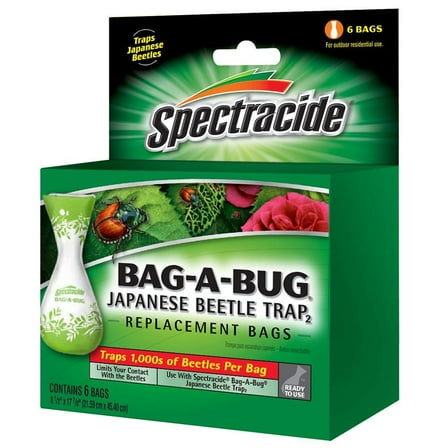 SPECTRACIDE Bag-A-Bug Japanese Beetle Trap Replacement Bags, 6-Ct.
