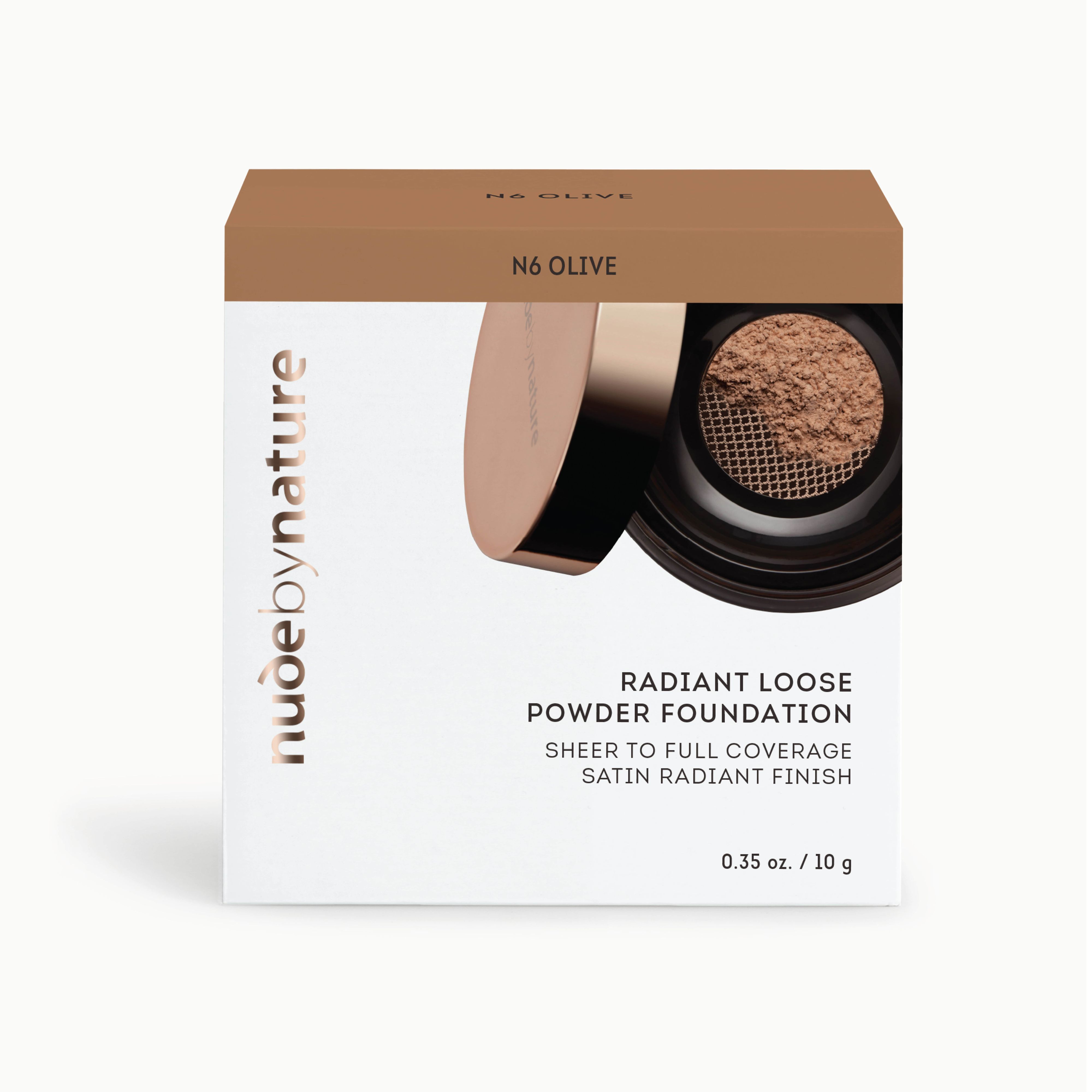 Nude by Nature Radiant Loose Powder Foundation, N6 Olive