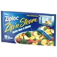 Ziploc Brand Zip 'n Steam Cooking Bags, 10 Count