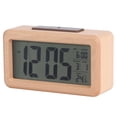 thumbnail image 3 of Alarm Clock, With Temperature Display Alarm Clock Wood Clock, For Students Kids Bedrooms Office Living Room, 3 of 8