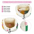 thumbnail image 3 of URSOFINE Lightweight Color Block Drawstring Backpack Cute Mini Backpack Casual Daypack, 3 of 7
