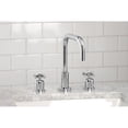 thumbnail image 3 of Kingston Brass FSC8931ZX Millennium Two-Handle 3-Hole Deck Mount Widespread Bathroom Faucet with Brass Pop-Up in Polished Chrome, 3 of 7