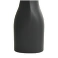 thumbnail image 6 of DecMode 5"W, 9"H Minimalistic Dimensional Black Ceramic Vase with Varying Shapes, Set of 3, 6 of 12