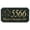 Black Polish, variant on 9 in. StoneMetal Fleur De Lis Logo Rectangle Solid Granite Address Plaque in Polished Black Color