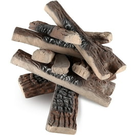 10 pcs Ceramic Propane Fireplace Imitation Wood 10 pcs Ceramic Propane Fireplace Imitation Wood