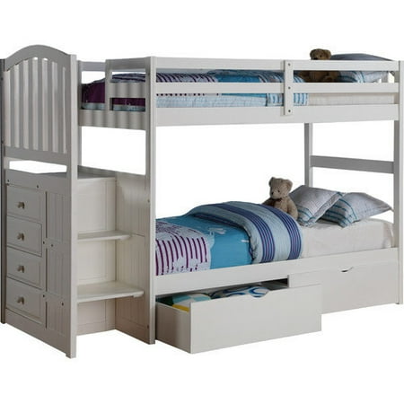 Donco Kids Donco Kids Twin Bunk Bed with Storage Walmart
