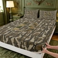 thumbnail image 4 of meiyoeat Boys Personalized Camo Gift Queen Sheets For Kids,Outdoor Camouflage Monogrammed B Queen Sheet Sets,4pcs, 4 of 6