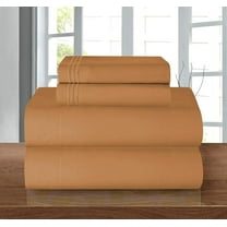 1800 Series Deep Pocket Soft Microfiber 4 Piece Queen Sheet Sets - Queen Bronze