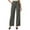 Dark Gray #018, variant on Womens Dress Pants Wide Leg Pull On Work Pants Women Stretchy High Waisted Business Casual Trousers Slacks with Pockets Dark Blue 2XL