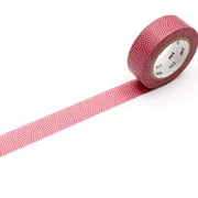 MT Deco Washi Paper Masking Tape [Produced in Japan]: 3/5 in. x 33 ft. / Sharkskin Red (Samekomon Outou)
