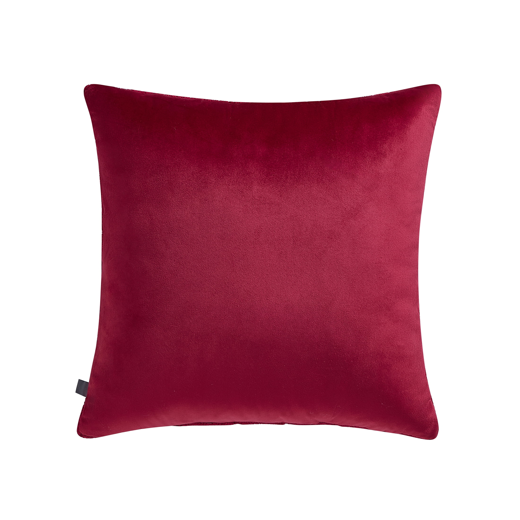 My Texas House Monte 20" x 20" Red Chenille Cable Knit Decorative Pillow