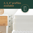 thumbnail image 3 of Rest Haven 3" Memory Foam Mattress Topper, Full, 3 of 8