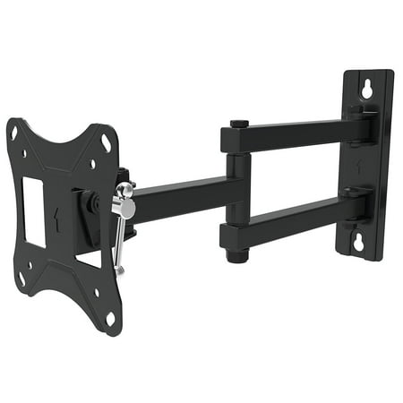 Husky Mounts TV Wall Mount Full Motion Fits Most 19 20 22 24 27 Inch LED LCD Flat Screen Monitor and some 32 Inch Screens with VESA 100x100 or 75x75 Loads up to 33 lb Corner Friendly (Best Tv Bracket For Corner)