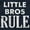 Navy, variant on Little Brothers Rule Cute Younger Bro Bodysuit Jumper Boys Infant Baby Brisco Brands 12M