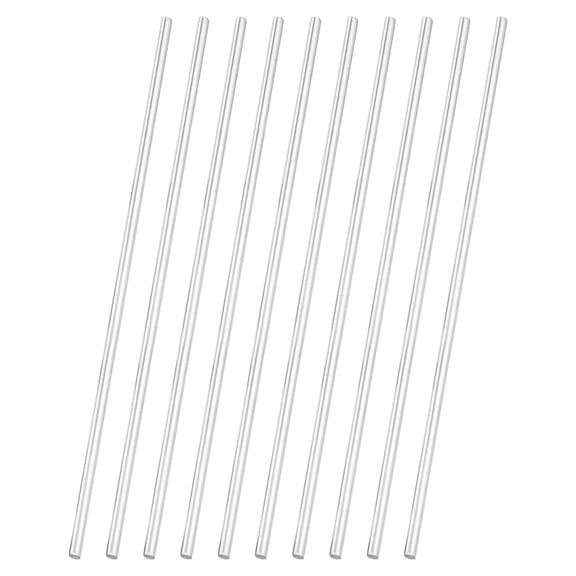 Uxcell 10pcs 304 Stainless Steel Round Rods, 1/8" Dia x 6" Length Stainless Steel Metal Solid Shaft Rod Bar for Industry Use Metal Working Hobbies DIY Craft, Silver