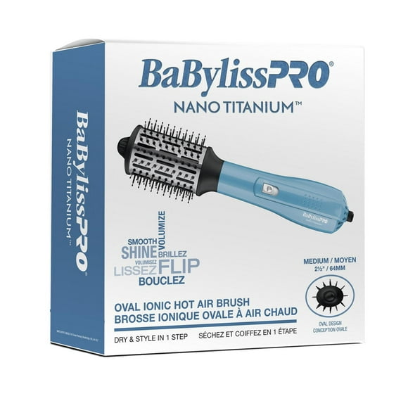 Nano Titanium Medium Oval Ionic Hot Air Brush