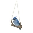 thumbnail image 2 of Hi-Line Gifts Hanging Blue Jay on a Branch Outdoor Garden Statue - 6", 2 of 8