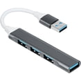thumbnail image 1 of 4-Port USB 3.0 Hub, Ultra Slim USB Data Hub, High Speed Data Transfer for MacBoo, 1 of 5