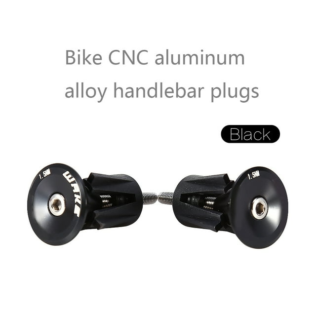 Handlebar Plug, Bicycle Handle Bar Durable Aluminum Black For Road Bike For Mountain Bike