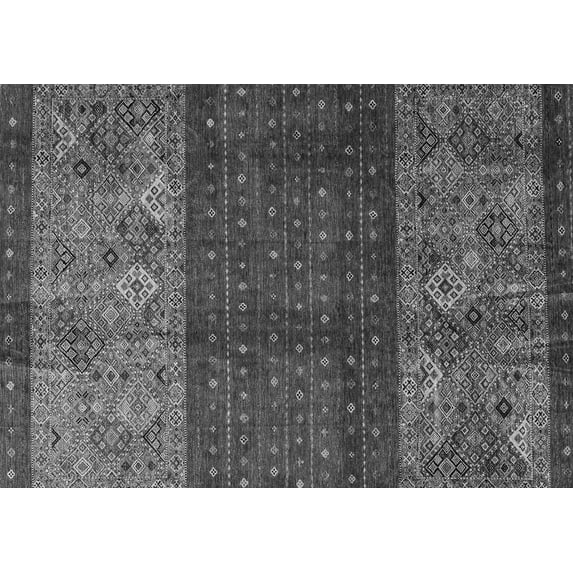 Ahgly Company Indoor Rectangle Southwestern Gray Country Area Rugs, 5' x 7'