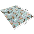 thumbnail image 4 of Cute Boxer Dog and Flowers Florals Blanket,Comfortable Soft Flannel Throw Blanket,All Season,Warm Lightweight Blankets for Sofa Bed Couch Living Room Chair,60"x80", 4 of 4