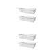 thumbnail image 4 of Injueey Cesta de plástico transpirable y de moda de 2 bolsas para la organización del baño cesta miscelánea Rectangular Simple Type1 NO1, 4 of 6