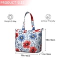 thumbnail image 4 of Pioneer Flower Floral Print Pattern Travel Tote Bags for Women Carry On,Large Weekender Bags for Women Travel,Multi Functional Duffle Bag for Work,Shopping,Sports, 4 of 5