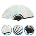 thumbnail image 5 of Dytern Party Rave Hand Fan Large Folding Hand Rave Fan Handheld Fan for Festival Party, 5 of 10