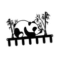 thumbnail image 4 of Perchero para llaves, perchero con diseño de panda, multifuncional, de fácil instalación, para colgar en la pared, para la entrada y el dormitorio., 4 of 8