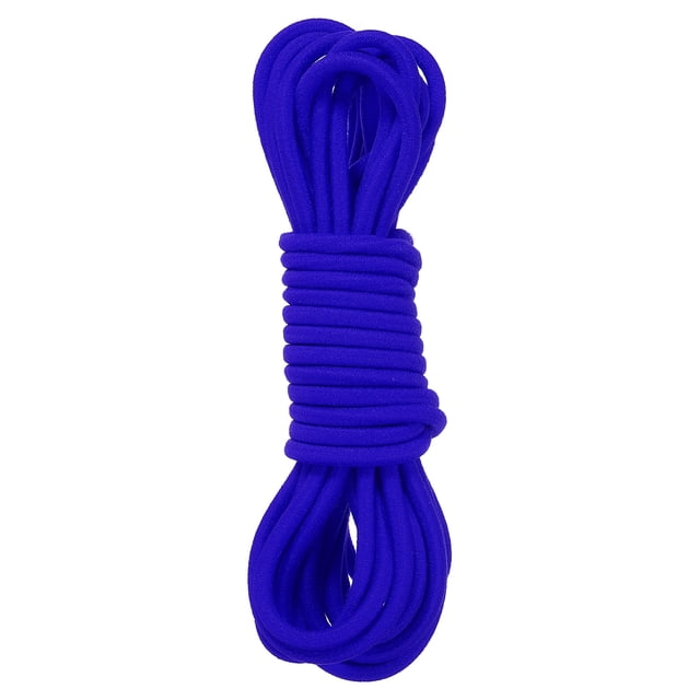 Unique Bargains 23 Feet Chinese Jump Rope Colorful Stretch Skip Rope Chinese Elastic Rope Blue