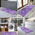 thumbnail image 2 of Purple Butterfly Flower Pattern Kitchen Rug Mat,Kitchen Runner Rugs Non Skid Washable,Decorative Kitchen Floor Mats for Kitchen,Sink,Laundry,17"X47", 2 of 5