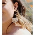 thumbnail image 4 of Bohemian Handmade Fringe Tassel Dangle Drop Statement Earrings for Women, 4 of 7
